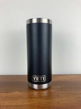 YETI Rambler Black And gray Colorway 18 Fluid Ounces NO LID INCLUDED PRE OWNED